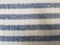 Preview: Strickstoff blau weiss gestreift Streifen Rippstrick